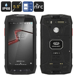 Conquest S9 Rugged Smartphone (Black)