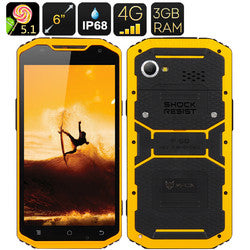 MFOX A10 Pro Military Standard Phone (Yellow)