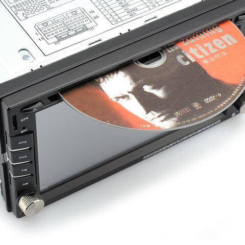 2 DIN 6.2 Inch Universal Car DVD Player