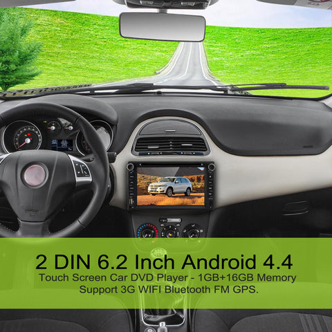 2 DIN 6.2 Inch Touch Screen Car DVD Player