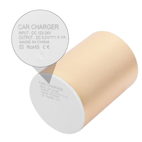 Car Cup USB Charger (Gold)