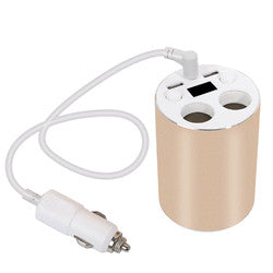 Car Cup USB Charger (Gold)