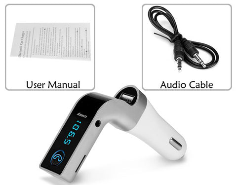 Bluetooth Car FM Transmitter (Silver)