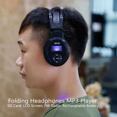 Folding Headphones MP3 Player