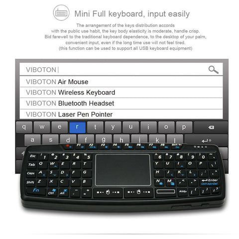 Viboton Wireless Mini Keyboard + Touchpad