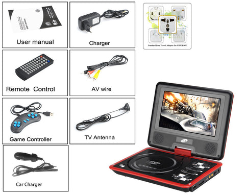 9 Inch Portable DVD Player