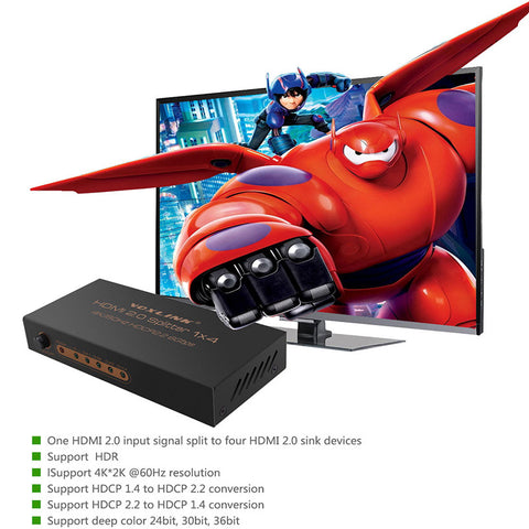 1 To 4 HDMI Splitter