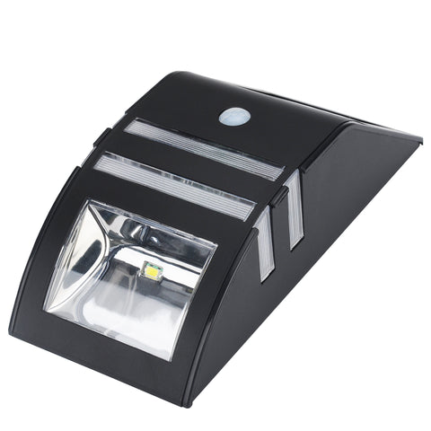 Outdoor Solar Powered Security Light (Black)