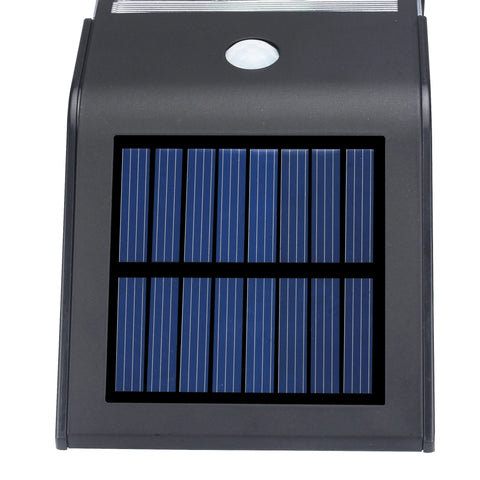 Outdoor Solar Powered Security Light (Black)