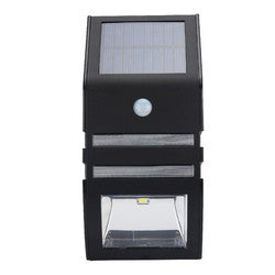 Outdoor Solar Powered Security Light (Black)