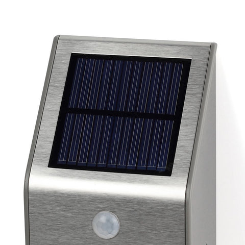 Outdoor Solar Powered Security Light (Silver)