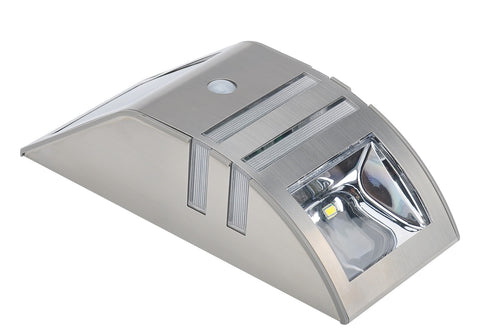 Outdoor Solar Powered Security Light (Silver)