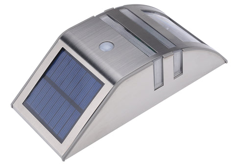 Outdoor Solar Powered Security Light (Silver)