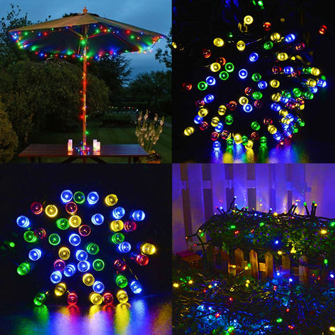 100 LED Solar Powered Fairy Lights