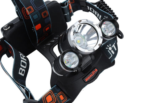 3 CREE XM-L T6 LED Head Lamp