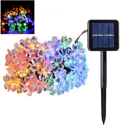 Colorful LED Flower Light String