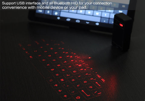 Wireless Laser Projection Keyboard With Mouse