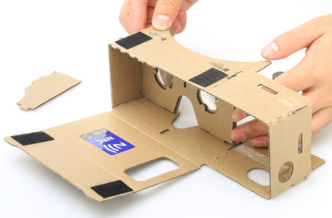 DIY Cardboard VR mobile phone 3D glasses