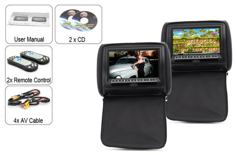 9 Inch Car Headrest Monitor with DVD Player (