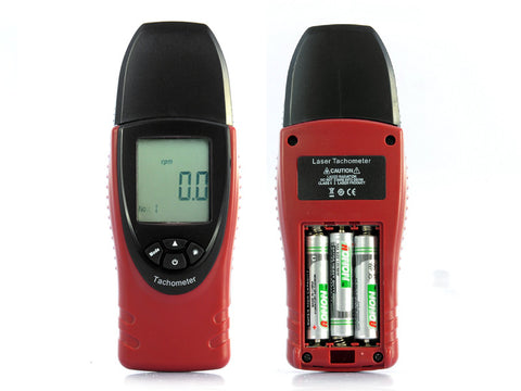 Digital Laser Tachometer w/ rps + rpm Measure