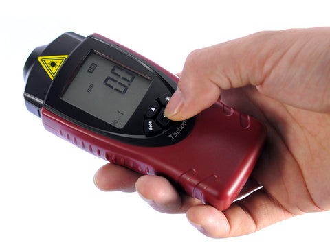 Digital Laser Tachometer w/ rps + rpm Measure