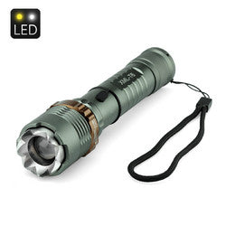 LED Rechargeable Flashlight Torch with Hammer