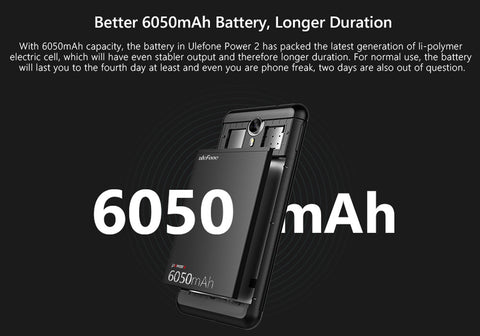 Android Smartphone Ulefone Power 2 (Grey)