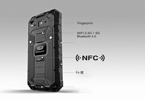 Conquest S6FP IP68 Smartphone (Black)