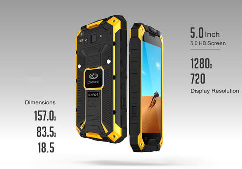 Conquest S6FP IP68 Smartphone (Black)