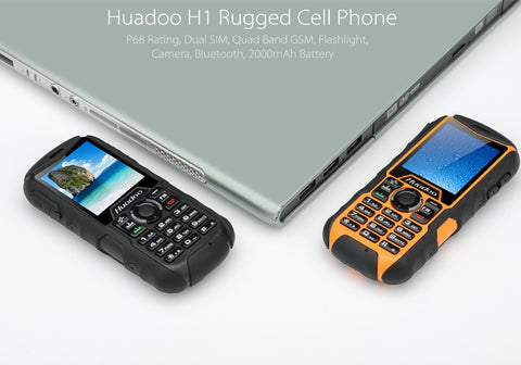 Huadoo H1 IP68 Rugged Cell Phone (Yellow)