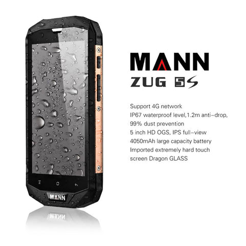 MANN ZUG 5S+ Rugged Smartphone (Gold)