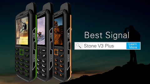 VK World Stone V3 Plus Cell Phone (Orange)
