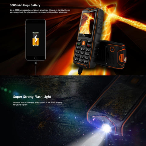 VKWorld New Stone V3 GSM Cell Phone (Orange)