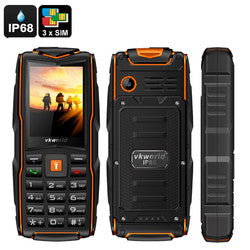 VKWorld New Stone V3 GSM Cell Phone (Orange)