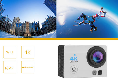 4K Wi-Fi Waterproof Action Camera (Silver)
