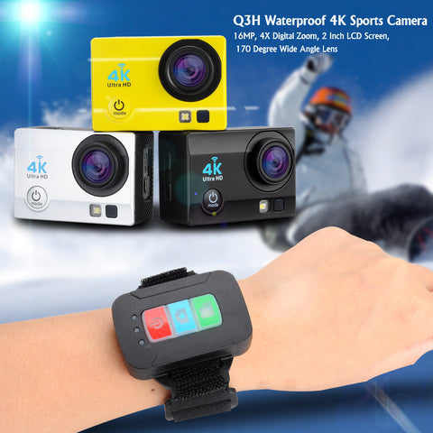Q3H Waterproof 4K Sports Camera (Silver)