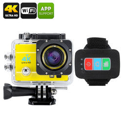 Q3H Waterproof 4K Sports Camera (Yellow)