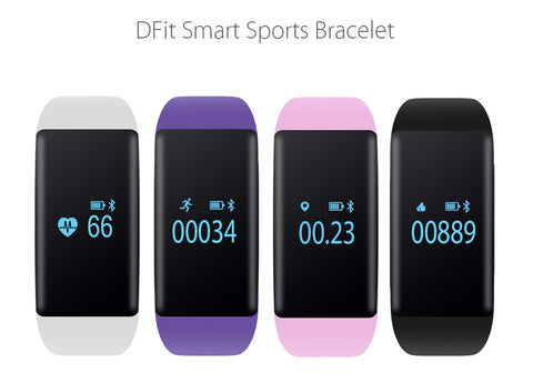 DFit Smart Sports Bracelet (Black)