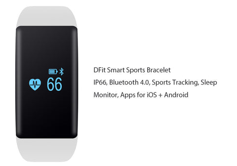 DFit Smart Sports Bracelet (White)