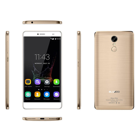 Bluboo Maya Max Smartphone (Gold)