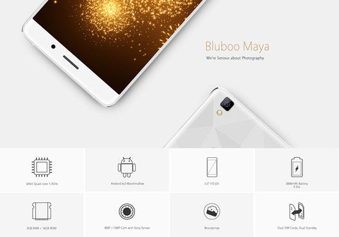 Bluboo Maya Smartphone (Gold)
