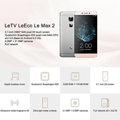 Android Phone LeEco LeTV Le Max 2