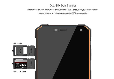 NOMU S10 Rugged Android Phone (Black)