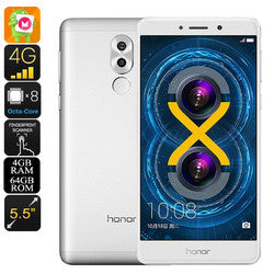 Huawei Honor 6x Android Phone (Silver)
