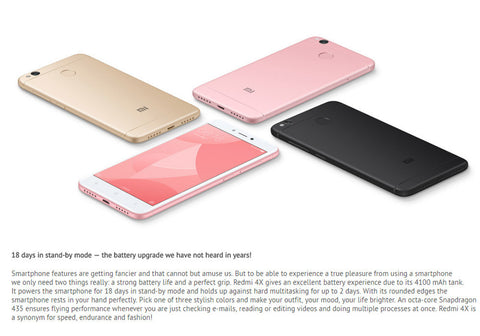 Mobile Phone Xiaomi Redmi 4X (16GB Gold)
