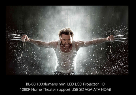 BL-80 Mini LED LCD Projector