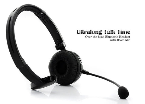 Bluetooth Headset with Boom Mic