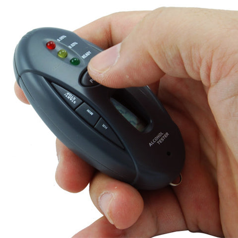 Keychain Breathalyzer with flashlight