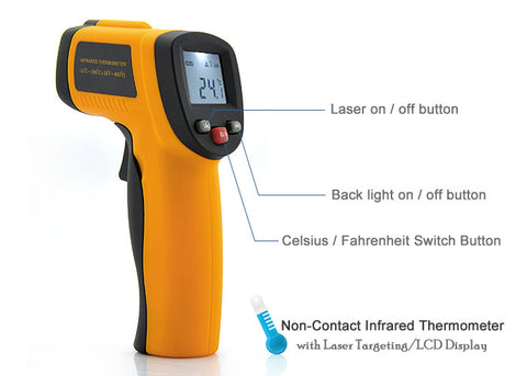 Non Contact Thermometer w/ Laser Targetting