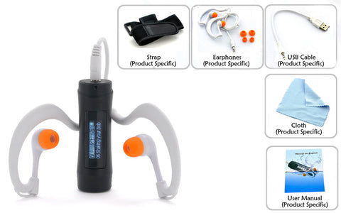 IPX8 Waterproof 8GB MP3 Player - Leviathan